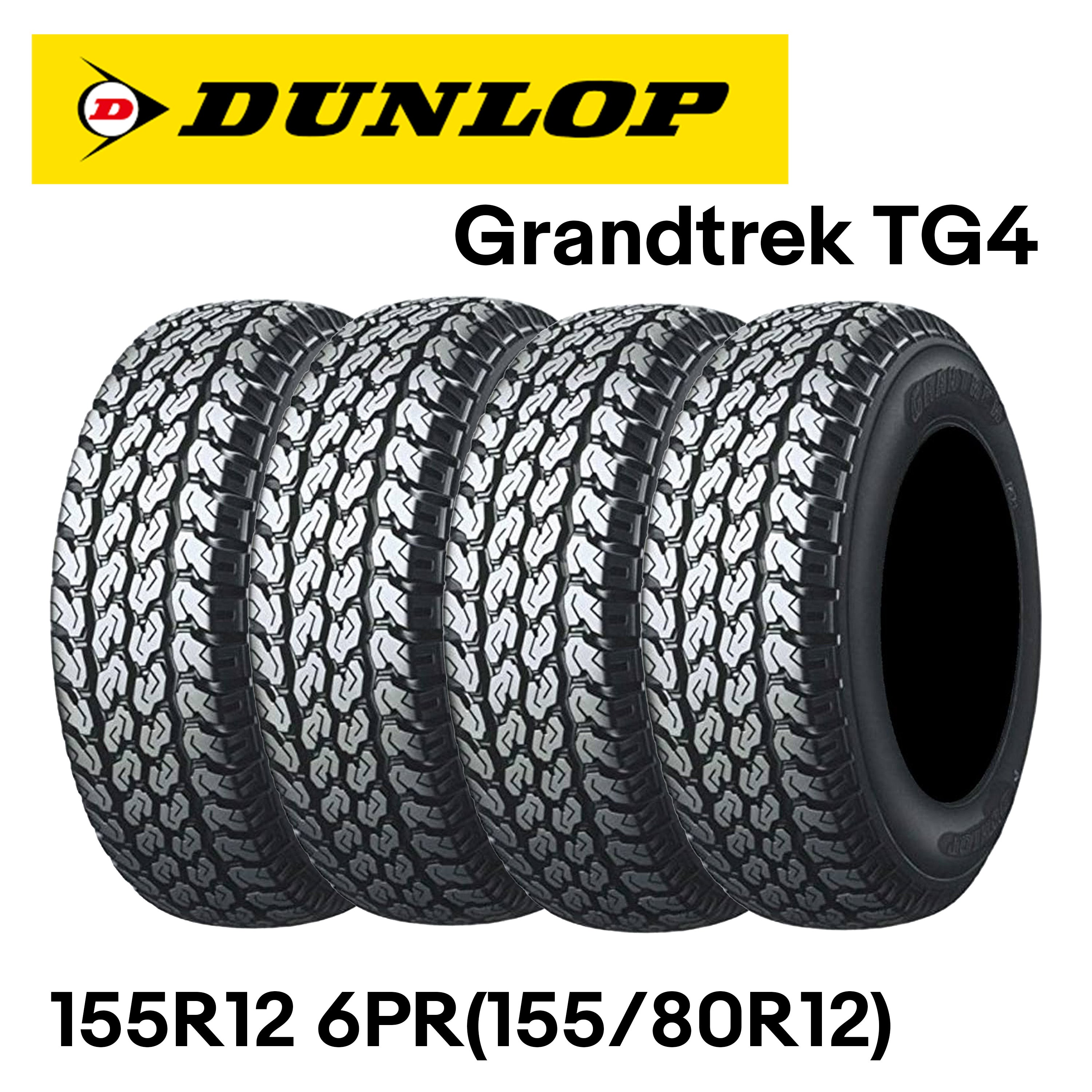 DUNLOP Grandtrek TG4 155R12 6PR(155/80R12) mini tires – Powerweb US