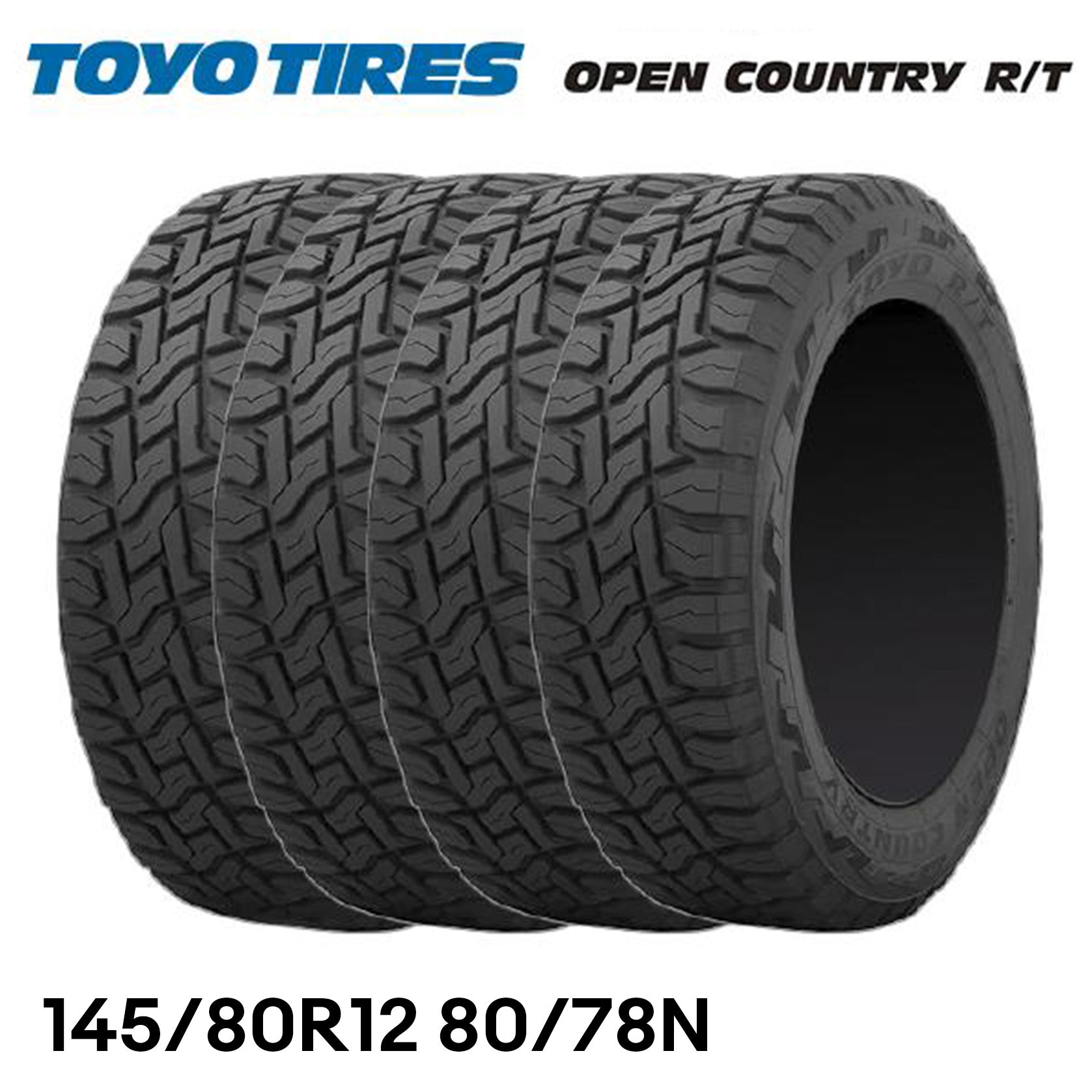 TOYO OPEN COUNTRY R/T 145/80R12 80/78N mini tires – Powerweb US