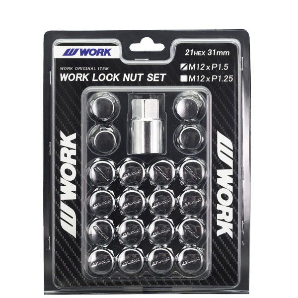 セキュリティ WORK WORK LOCK NUT SET 21HEX M12xP1.5 WORK Lock Nut Set – Powerweb US