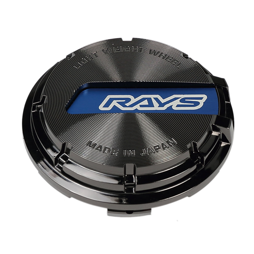 RAYS gramLIGHTS No.16 Black-Chrome/Blue Center Cap [Set of 4]