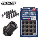 [20pc] RAYS DURA-Lock&Lug Nut 19HEX L32 for 5H / 4Colors / Genuine OEM