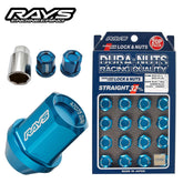 [20pc] RAYS DURA-Lock&Lug Nut 19HEX L32 for 5H / 4Colors / Genuine OEM