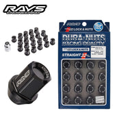 [16pc] RAYS DURA-Lock&Lug Nut 19HEX L32 for 4H / 4Colors / Genuine OEM