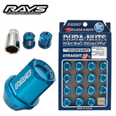 [16pc] RAYS DURA-Lock&Lug Nut 19HEX L32 for 4H / 4Colors / Genuine OEM