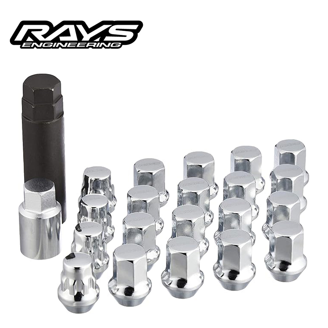 [20pc] RAYS Lock&Lug Nut 17HEX L31 for 5H / 2Colors / OEM Genuine