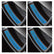 [Set of 4pcs] ENKEI Geuine Rim Stickers Decal for RPF1 RPF1RS / 5 Colors