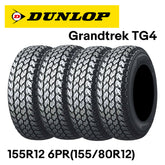 DUNLOP Grandtrek TG4 155R12 6PR(155/80R12) for Kei truck mini tires [Set of 4]
