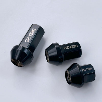 [4pc] ENKEI Racing CR Nut / Forged Steel / 17HEX / Black / Genuine Parts