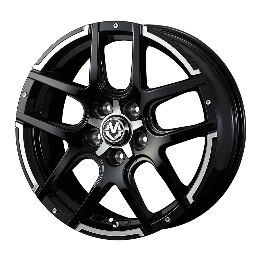 WEDS MUDVANCE 04 Wheels 18x7.0J+40 5x114.3 Black Polish [1pc]