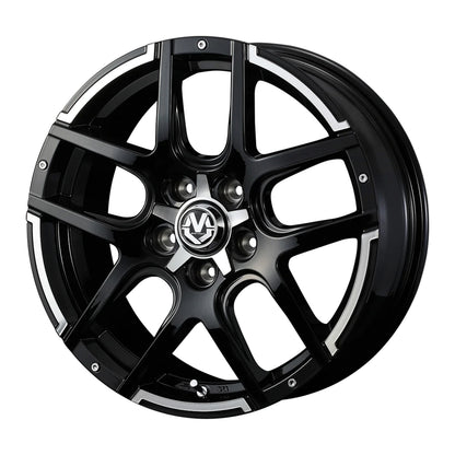 WEDS MUDVANCE 04 Wheels 18x7.0J+40 5x114.3 Black Polish [1pc]