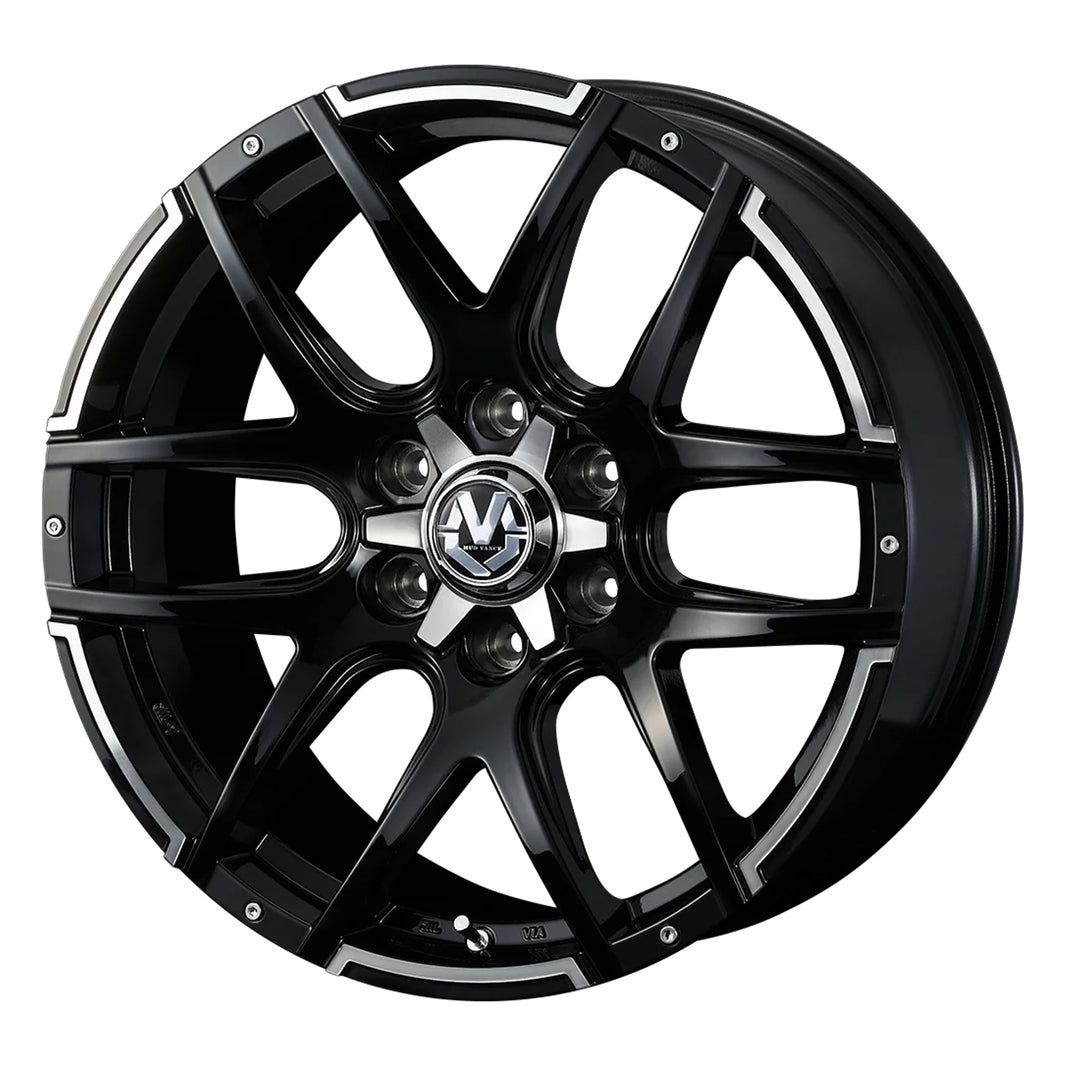 WEDS MUDVANCE 04 Wheels 18x8.0J+20 6x139.7 Black Polish [1pc]