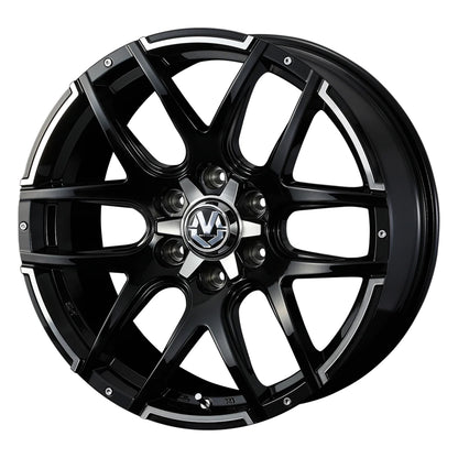 WEDS MUDVANCE 04 Wheels 18x8.0J+20 6x139.7 Black Polish [1pc]