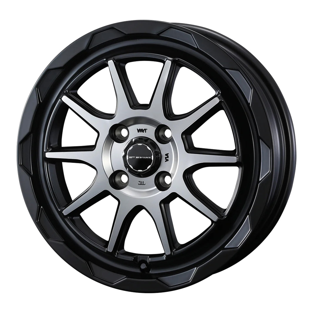 WEDS MUDVANCE 06 Wheels 15x4.5J+45 4x100 Mat Black Polish [1pc]