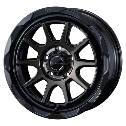 WEDS MUDVANCE 06 Wheels 16x7.0J+38 5x114.3 Black polish Bronze-Clear [1pc]