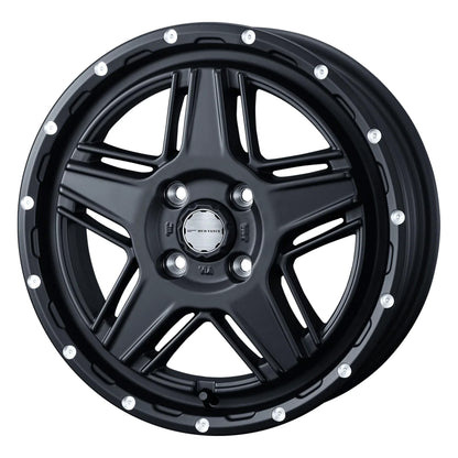 WEDS MUDVANCE 07 Wheels 15x4.5J+45 4x100 Full Mat Black [1pc]