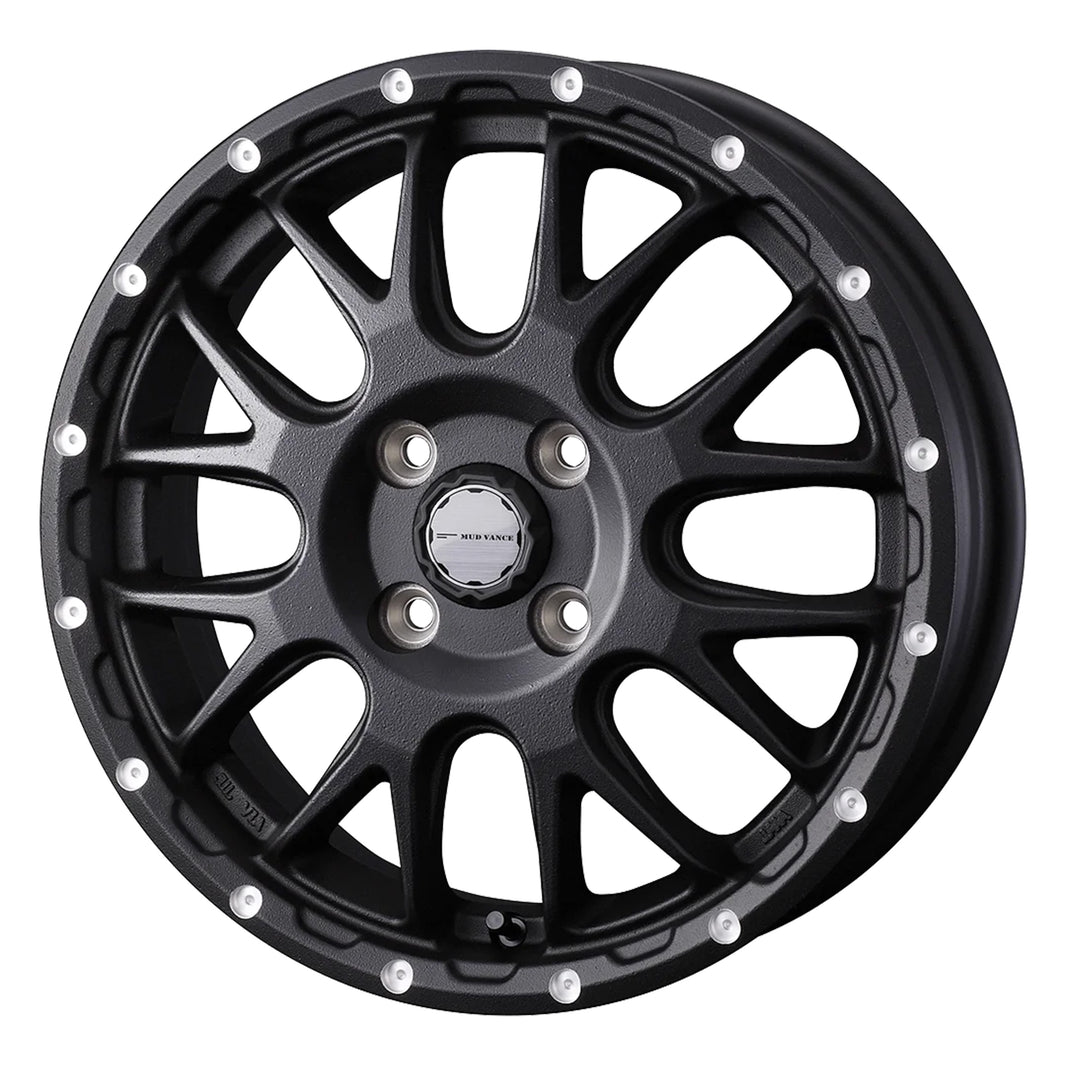 WEDS MUDVANCE 08 Wheels 15x4.5J+45 4x100 Flint Black [1pc]