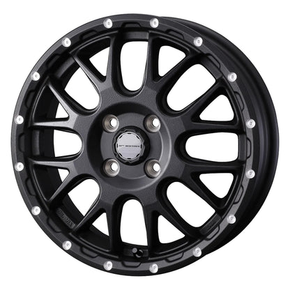 WEDS MUDVANCE 08 Wheels 15x4.5J+45 4x100 Flint Black [1pc]