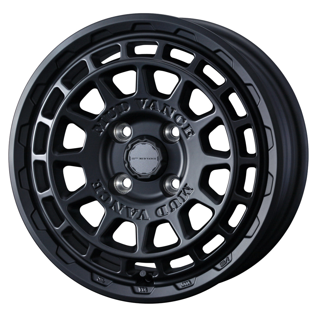 WEDS MUDVANCE X TYPE F Wheels 15x4.5J+45 4x100 Full Mat Black [1pc]