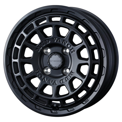 WEDS MUDVANCE X TYPE F Wheels 15x4.5J+45 4x100 Full Mat Black [1pc]