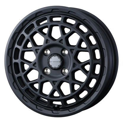WEDS MUDVANCE X TYPE M Wheels 15x4.5J+45 4x100 Full Mat Black [1pc]