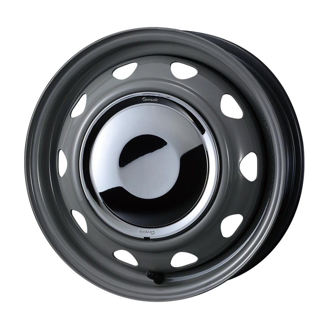 WEDS NEOCARROW Wheels 12x3.50B+34 4x100 Gray / Chrome Cap [1pc]