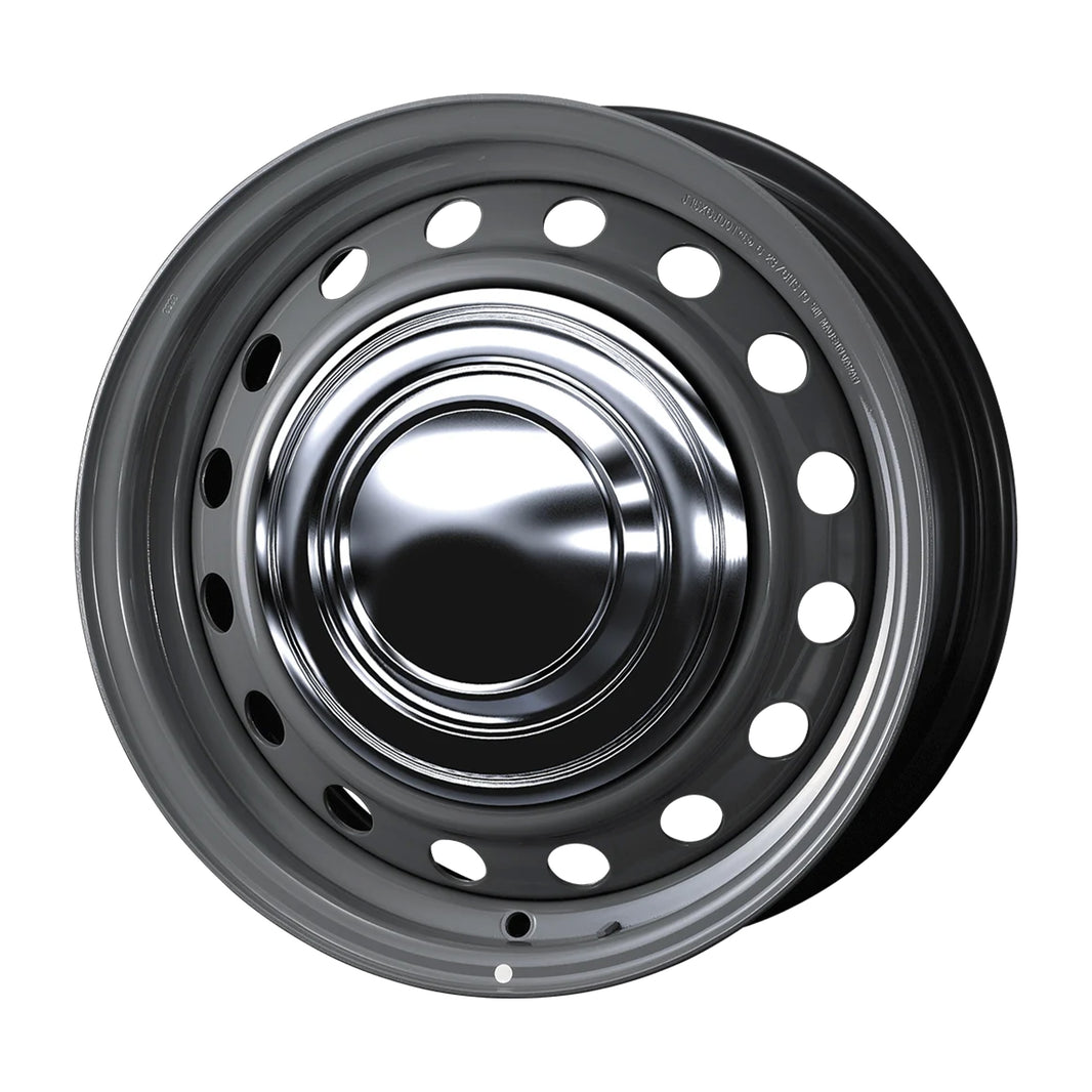 WEDS NEOCARROW Wheels 15x6.0J+35 6x139.7 Gray / Chrome Cap [1pc]