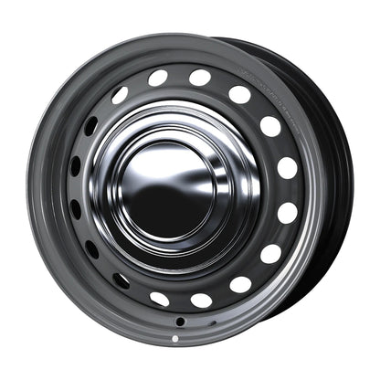 WEDS NEOCARROW Wheels 15x6.0J+35 6x139.7 Gray / Chrome Cap [1pc]
