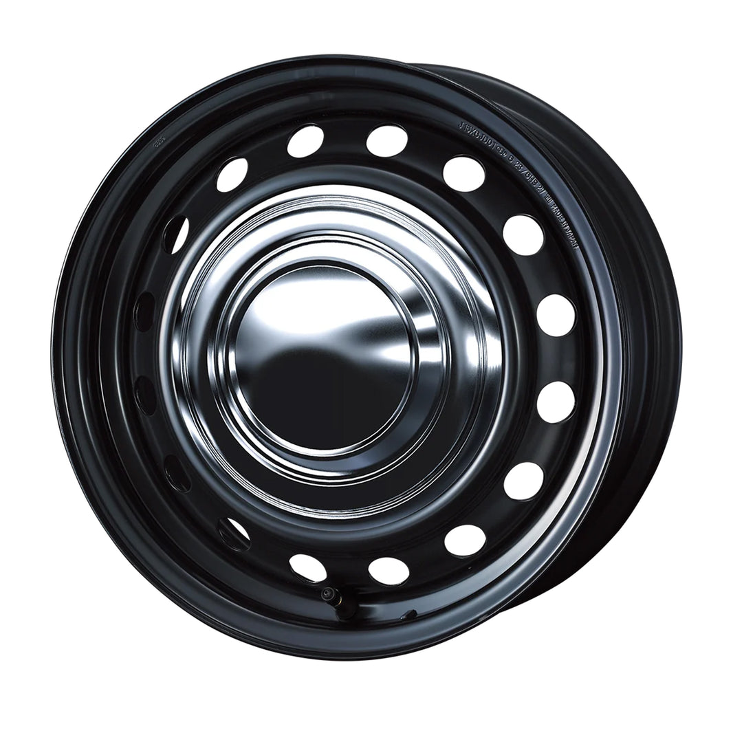 WEDS NEOCARROW Wheels 15x6.0J+35 6x139.7 Matte Black / Chrome Cap [1pc]