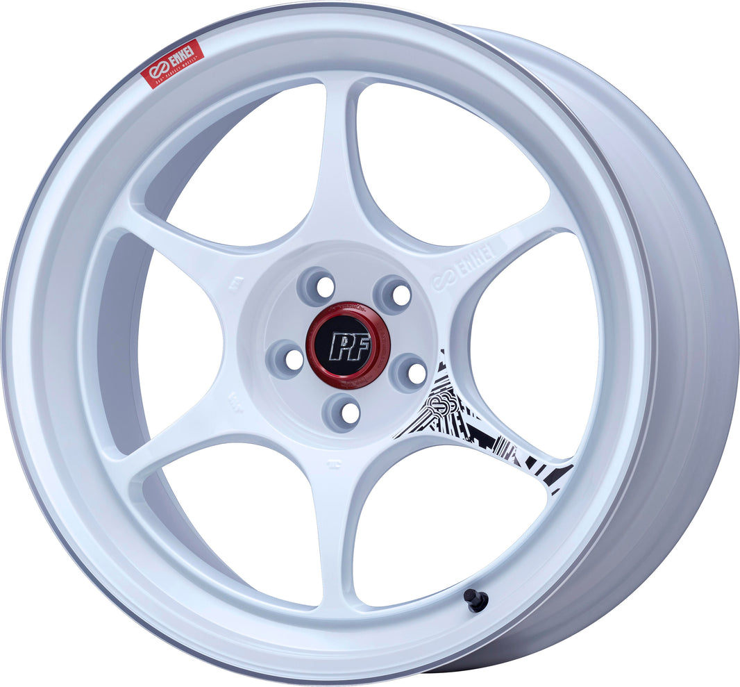 ENKEI PF06 15x8.0J +25 5x114.3 Machining White [1pc]