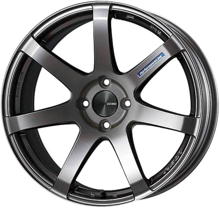 ENKEI PF07 15x5.0J +45 4x100 Dark Silver [1pc]