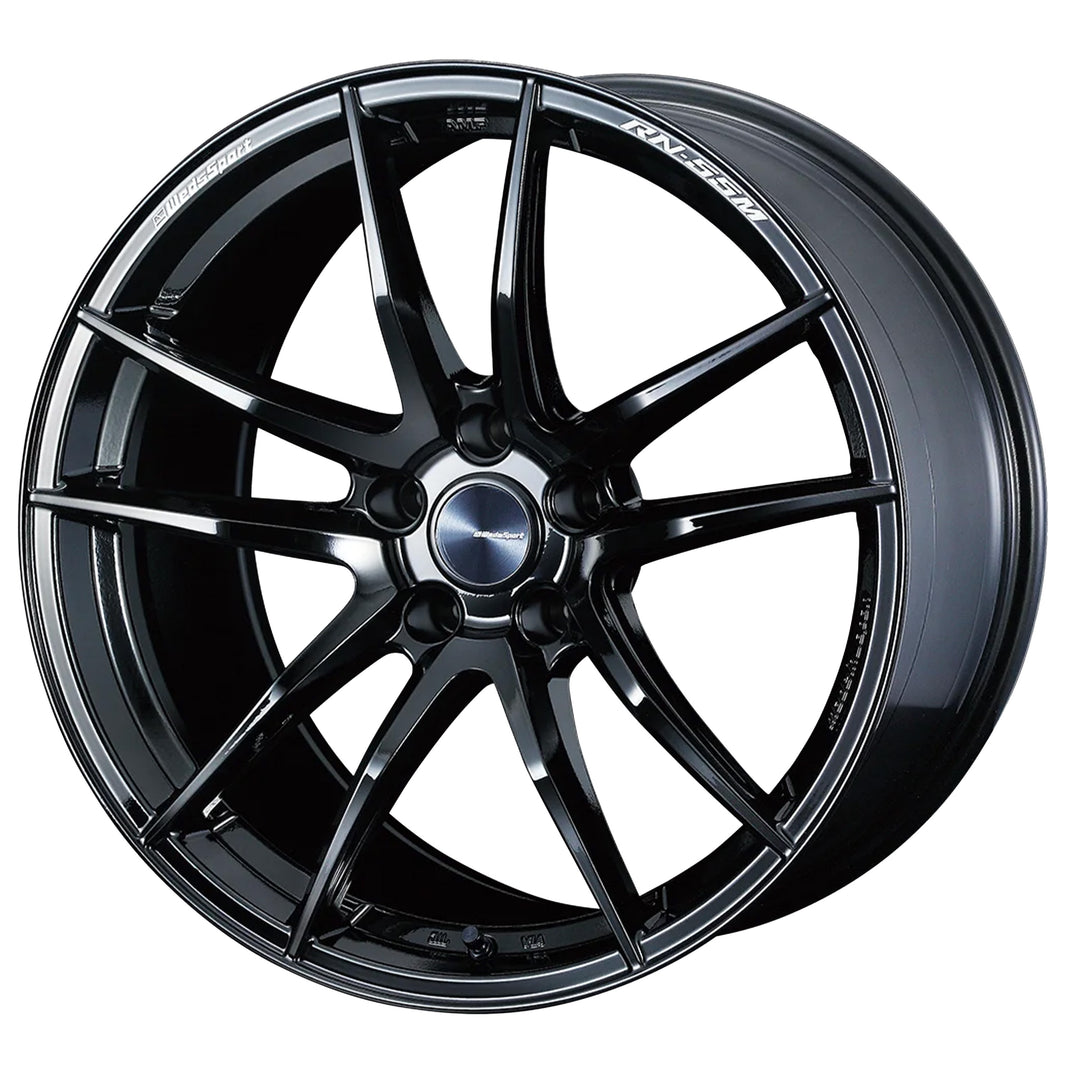 WEDS WEDSSPORT RN55M Wheels 19x9.0J+30 5x112 Gloss Black [1pc]