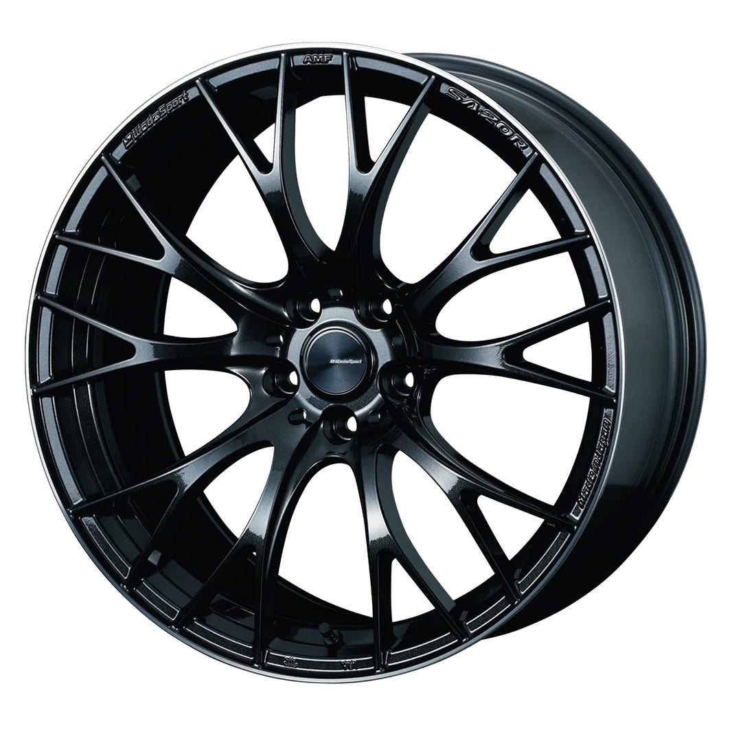 WEDS WEDSSPORT SA20R Wheels 19x8.5J+38 5x114.3 Metal Black/F [1pc]