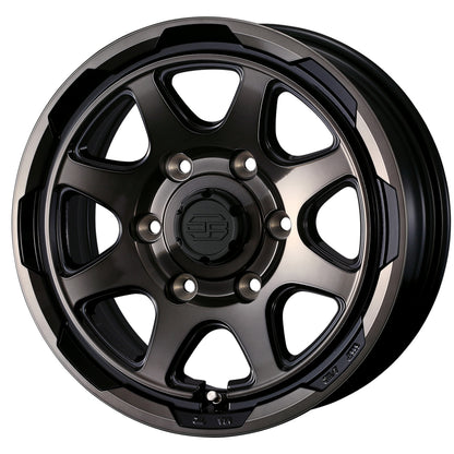 WEDS STADTBERGE Wheels 16x6.5J+38 6x139.7 Black Polish Bronze Clear [1pc]