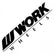 WORK Logo Sticker Decal 200mm/250mm/310mm/410mm/510mm / 7 Colors