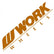 WORK Logo Sticker Decal 200mm/250mm/310mm/410mm/510mm / 7 Colors