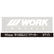 WORK Logo Small Sticker Decal 90mm / 6 Colors
