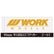 WORK Logo Small Sticker Decal 90mm / 6 Colors