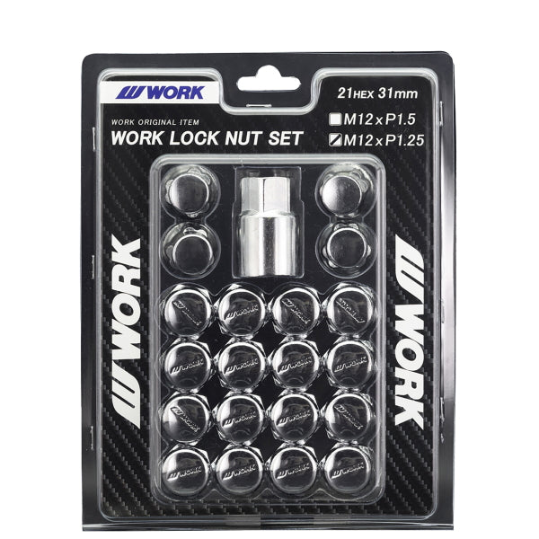 [20pc] WORK Lock Nut Set 21HEX / 2 Colors