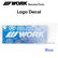 WORK Logo Sticker Decal W183×H70mm Metalic Blue