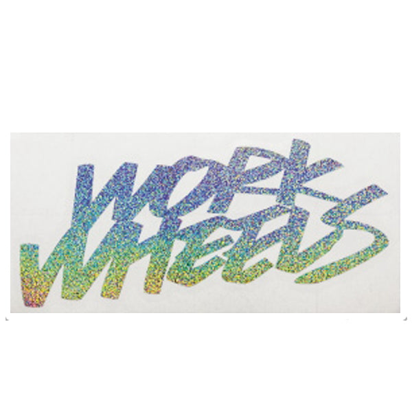 WORK WHEELS Hologram Sticker Decal 2LINE 200mm/150mm/120mm / 2 Colors