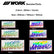 WORK WHEELS Hologram Sticker Decal 2LINE 200mm/150mm/120mm / 2 Colors